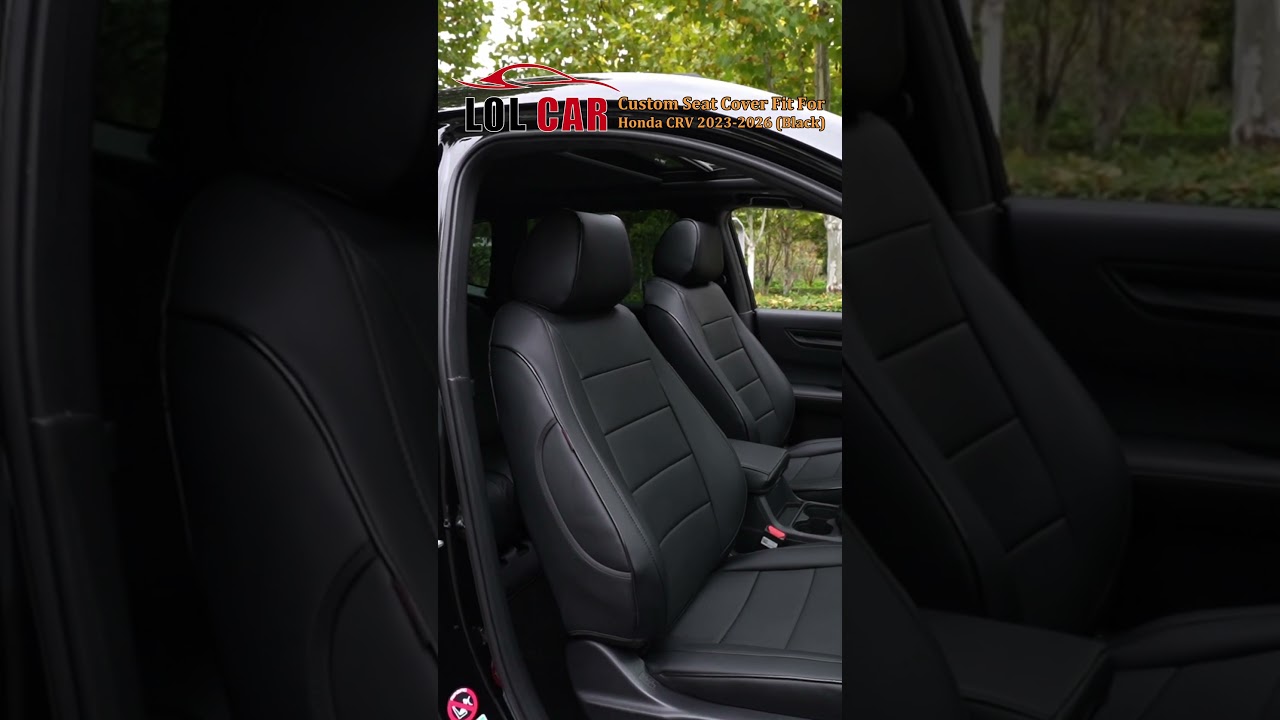 LOLCAR Custom Seat Cover Fit For Honda CRV 2023-2026 (Black) 