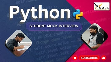 Python mock interview 2024 |  student mock inter view | PYTHON Interview for Fresher |  V Cube KPHB