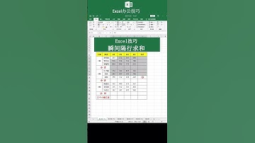 Excel技巧瞬間隔行求和❤️ Instantaneous interlaced summing