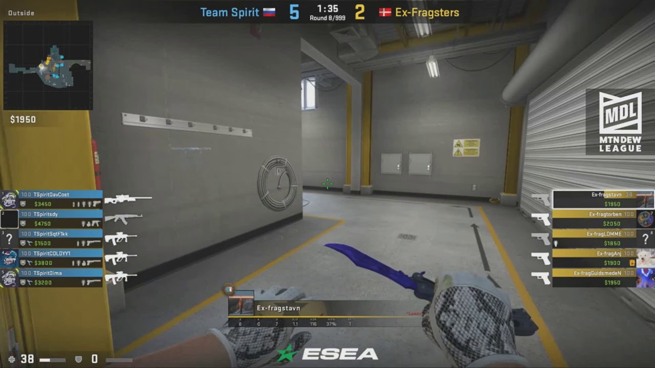 CS:GO Event Dima ace ex-Fragsters vs Spirit at ESEA MDL Season 30 Europe