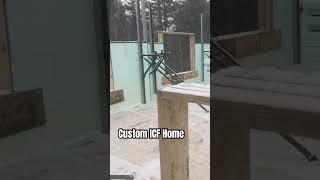 ICF House #carpentry #customhome #buildingconstruction #construction #winter #outdoorwork