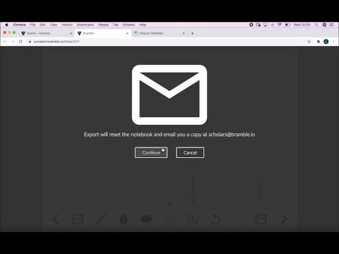 Your Live Online Tutoring Session on Bramble (Exporting your Notebook)