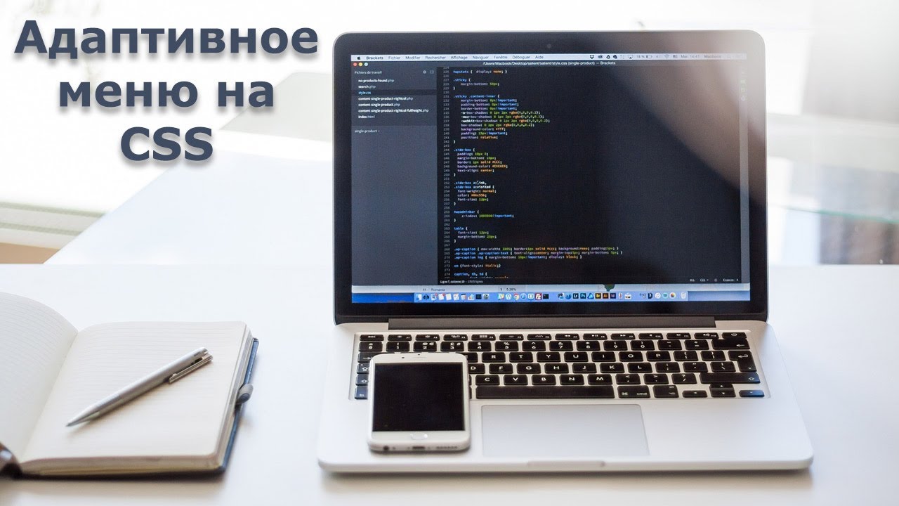 Адаптивное меню на CSS без JS