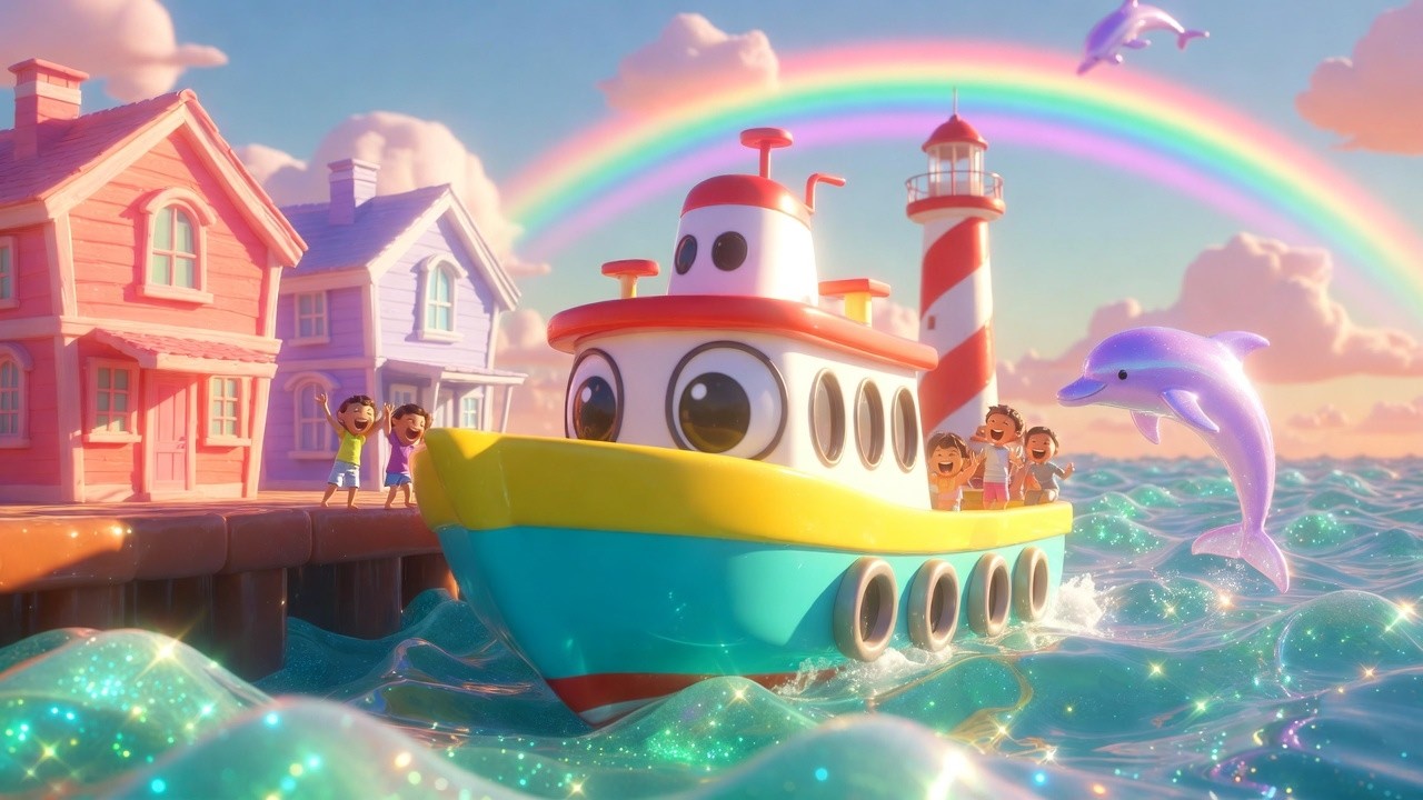 Freddy el Ferry 🚢 | Navegando por el Mar | Canción Infantil y Nursery Rhymes para Niños