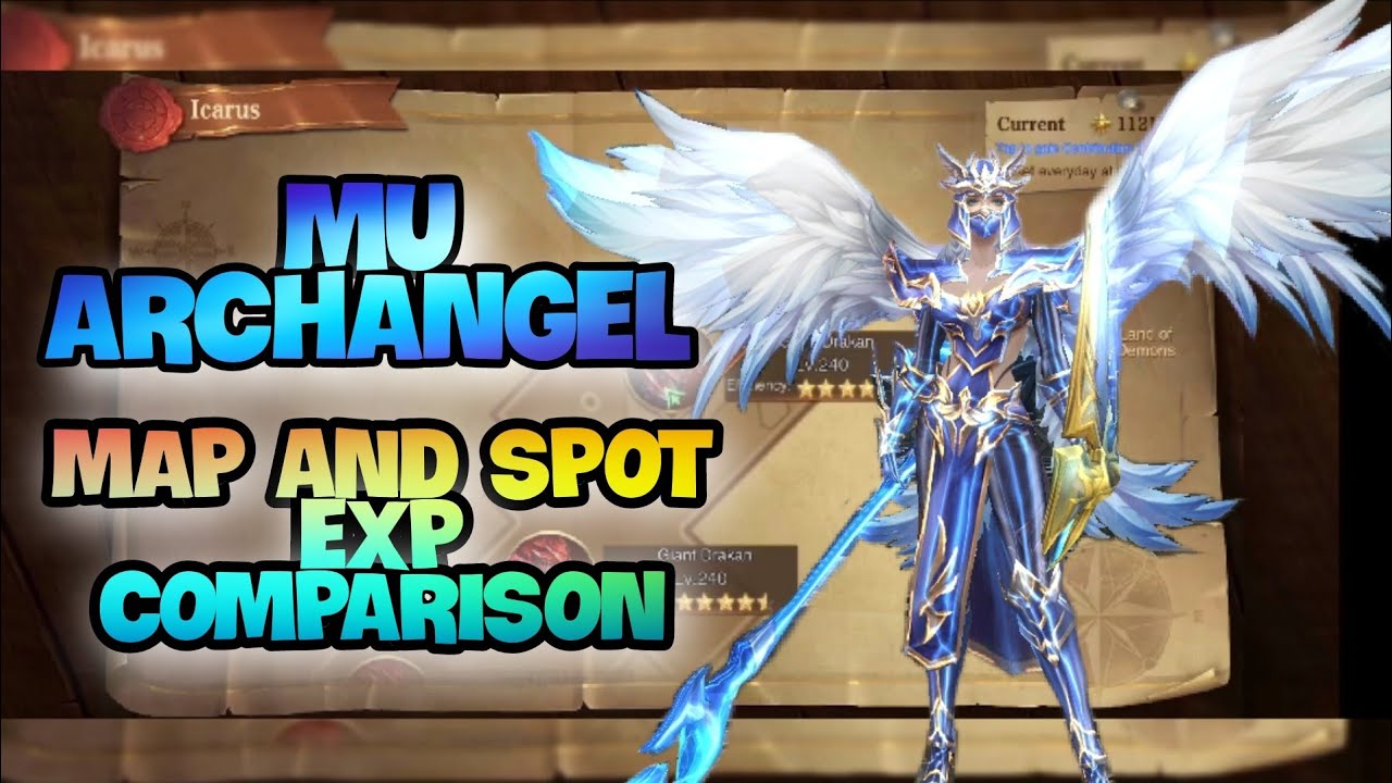 MU ARCHANGEL | MAP EXP COMPARISON (EXP SPOT FOR LVL 230-249)