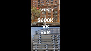 What $600k gets you vs $6 million when buying an apartment in Sydney
