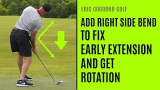 GOLF: Add Right Side Bend To Fix Early Extension And Get Rotation