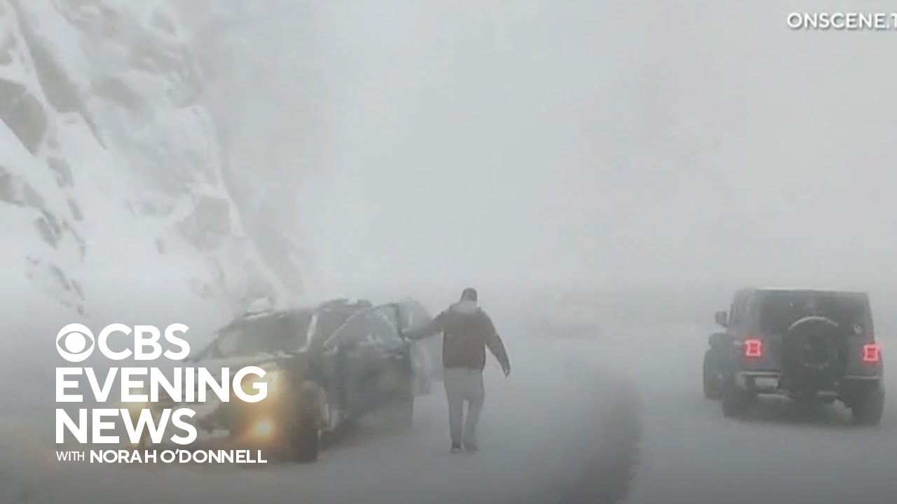 Rare winter storm wallops Southern California - YouTube