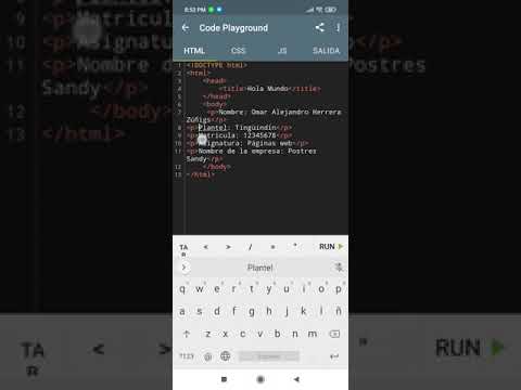 Mi primera página web con SoloLearn.