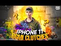 IPHONE 11 GAMEPLAY 🤯🔥|| BGMI CLUTCHES ||