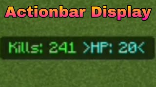 How to Set Minecraft Scoreboard Scores To Actionbar MCBE | PigMasterCraft