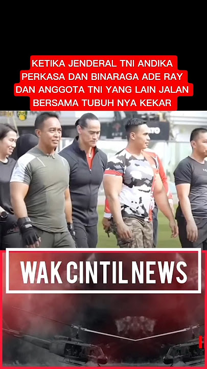 KETIKA JENDERAL TNI ANDIKA PERKASA DAN BINARAGA ADE RAY JALAN BERSAMA #shortsvideo