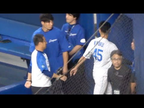 龍空がGENERATIONSと写真を撮りに行った空白の1分20秒　登場曲がEXILEの村松開人は残念ながら呼ばれず気になってしまう…  中日ドラゴンズVS横浜DeNAベイスターズ　2023.8.27