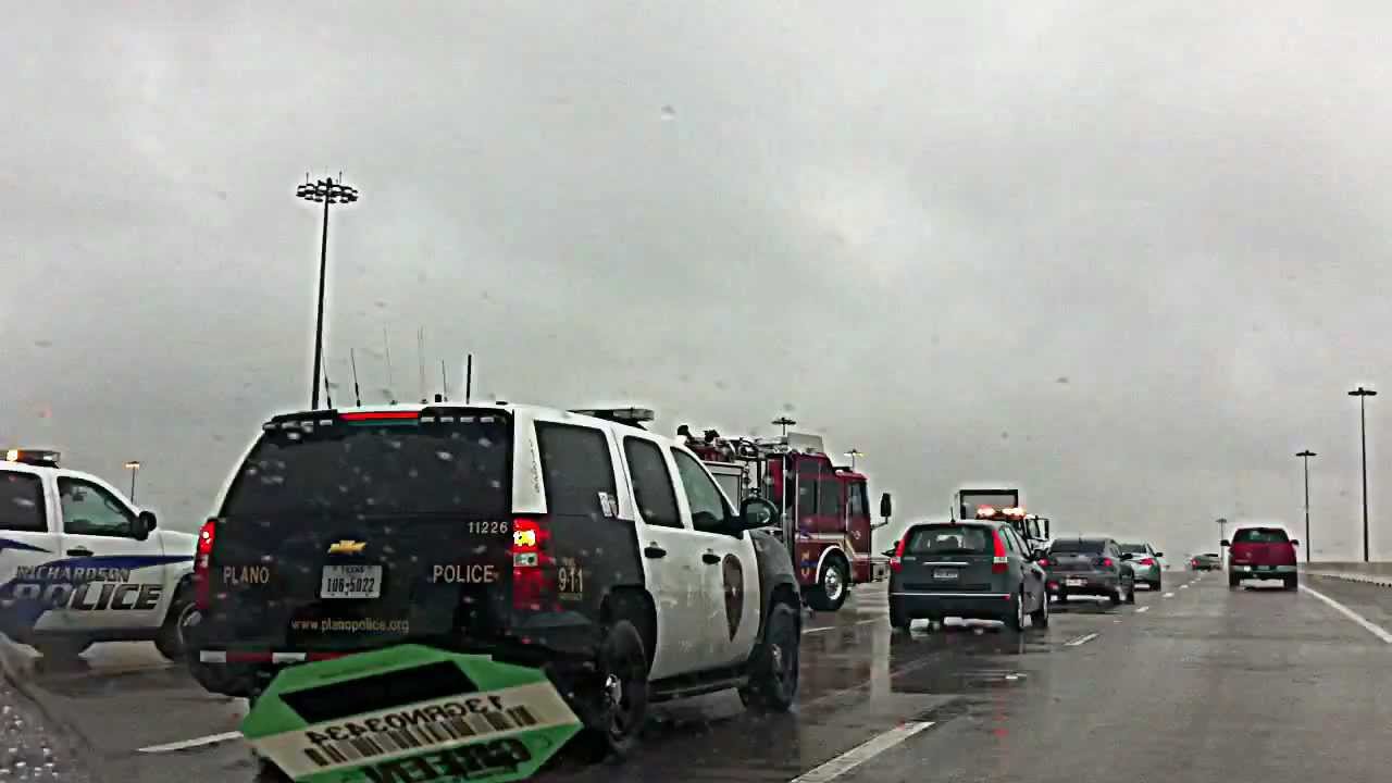 Aftermath of car wreck on Highway 190 in Dallas,TX YouTube
