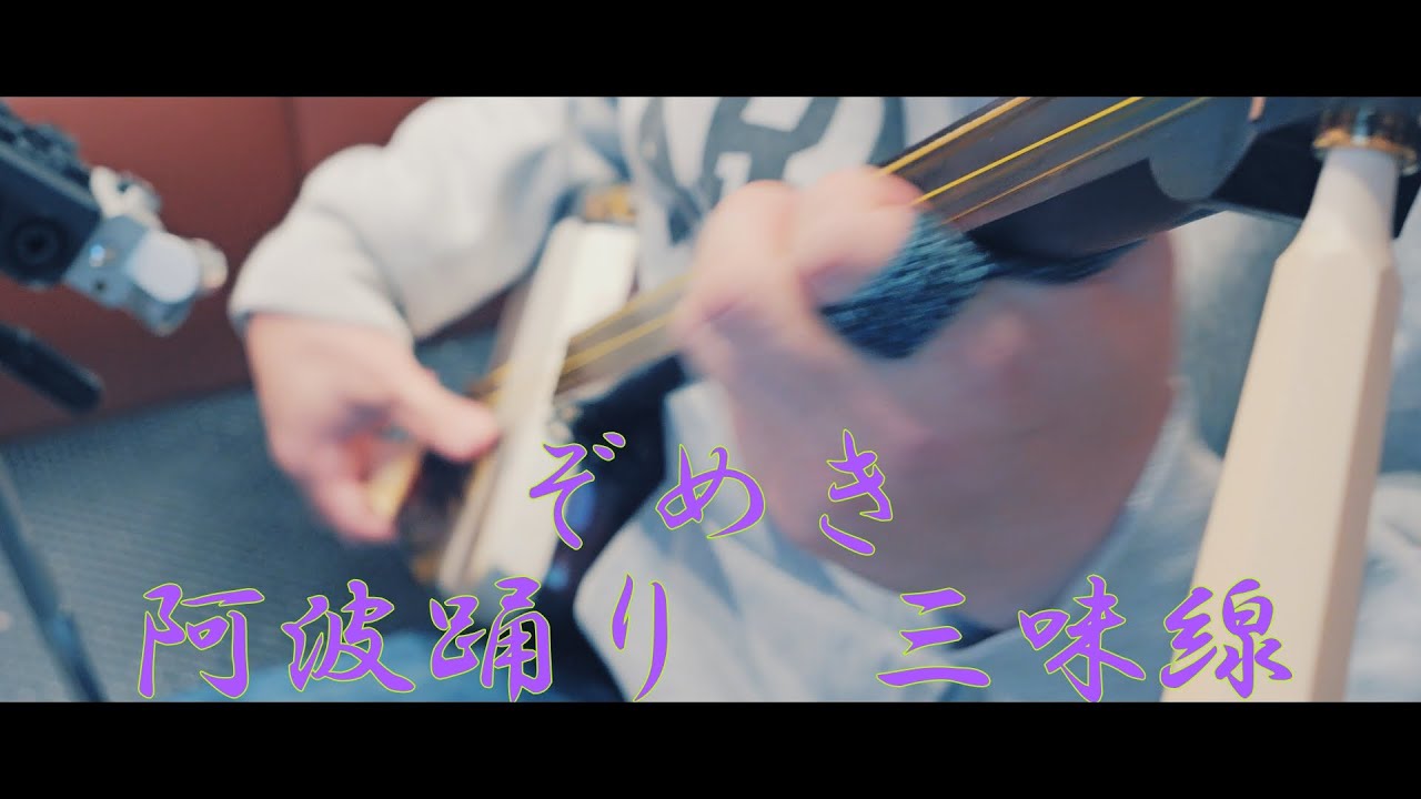 阿波踊りや長歌で。三味線、ケース付き阿波おどり