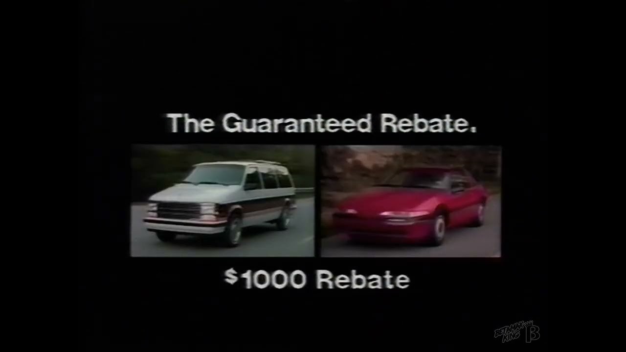 New England Chrysler Rebate Commercial 1990 YouTube
