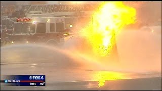 Propane Hauler Fire Closes I-20 In Arlington