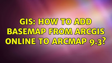GIS: How to Add Basemap from ArcGIS Online to ArcMap 9.3? (3 Solutions!!)