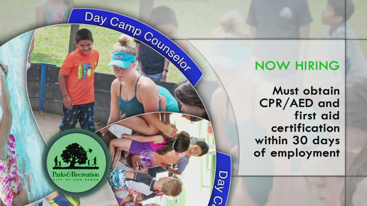 Ann Arbor Parks and Recreation Hiring Day Camp Counselor