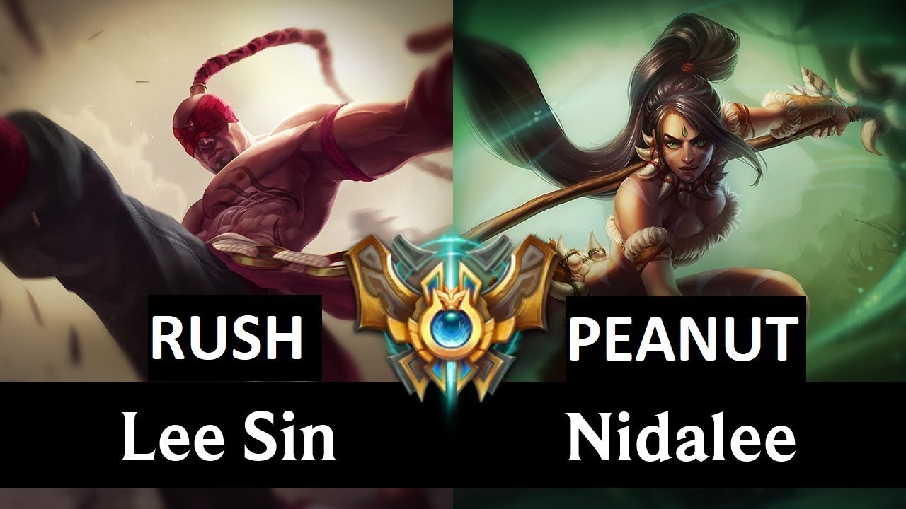 Rush Lee Sin vs Peanut Nidalee!   Who's the Best Lee Sin Main   KT Rush Picks Lee Sin Jungle!