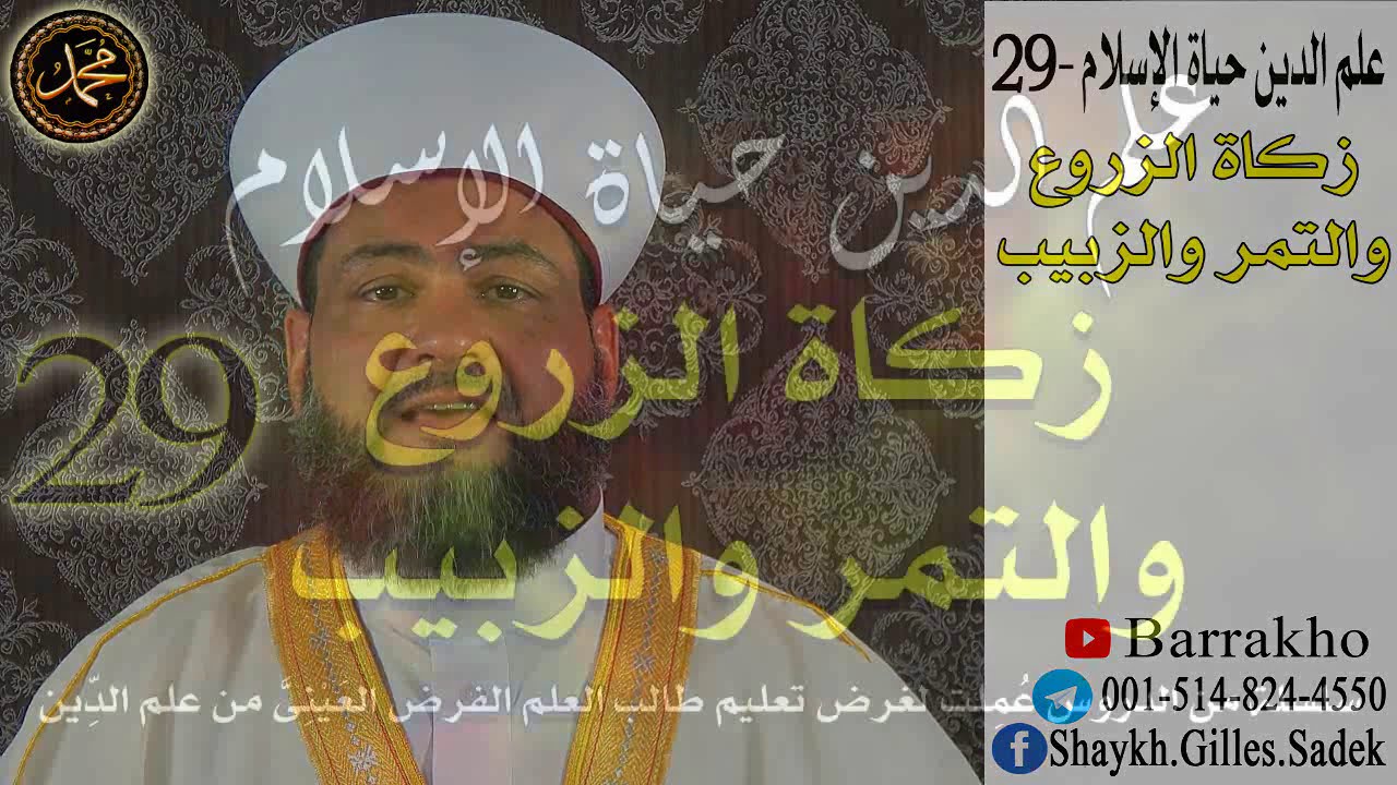 29- زكاة الزروع والثمار \ علم الدين حياة الإسلام \ الشيخ جيل صادق