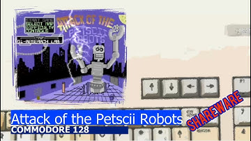Commodore 128 -=Attack of the Petscii Robots=- bad gameplay version - no sound