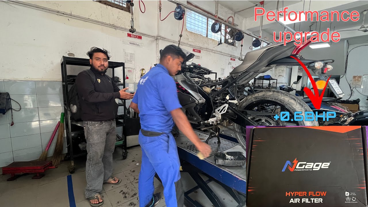 Performance upgrade r15 v4 ⚡️ | air filter 🔥 | throttle body clean 