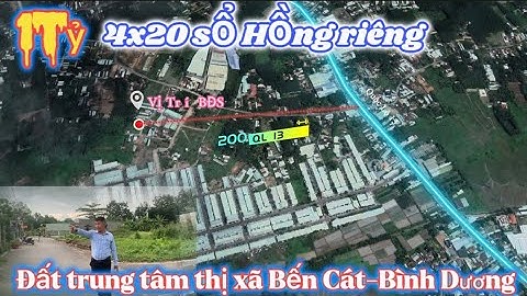 ✅ Chỉ 1 tỷ/nền 80m2 đất trung tâm Bến Cát Bình Dương,sát khu đô thị Thịnh Gia | Trọng Thơ Becamex