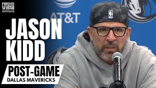 Jason Kidd Responds to Dallas Mavs Playoff Chances, Not All On Luka\/Kyrie \& Kyrie Irving Leadership