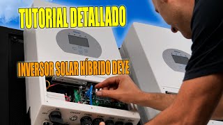 Configuración Óptima del Inversor Solar Híbrido Deye 6kW: Paso a Paso