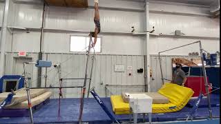 Lilly Tubbs, 2022 Acrotex Gymnastics ray on bars July 2020.