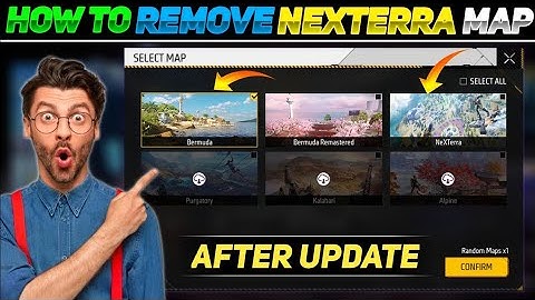 Remove nexterra map in free fire max😍//kaise dlete kre?|#freefire