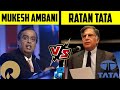 मुकेश अंबानी VS रतन टाटा ❤️ में सबसे ज्यादा अमीर कौन? 🤔 Ambani VS TATA🔥 #Shorts #MrMalay23