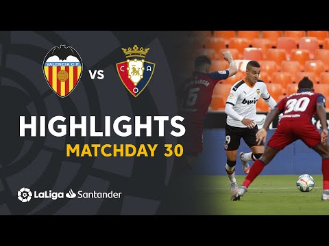 Valencia Osasuna Goals And Highlights