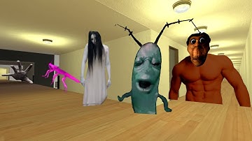 POV COCKROACK OBUNGA PLANKTON AND HAND NEXTBOT #garrysmod100k  #Nextbots