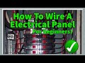 How To Wire Commercial Main Electrical Panel For Beginners #electrician