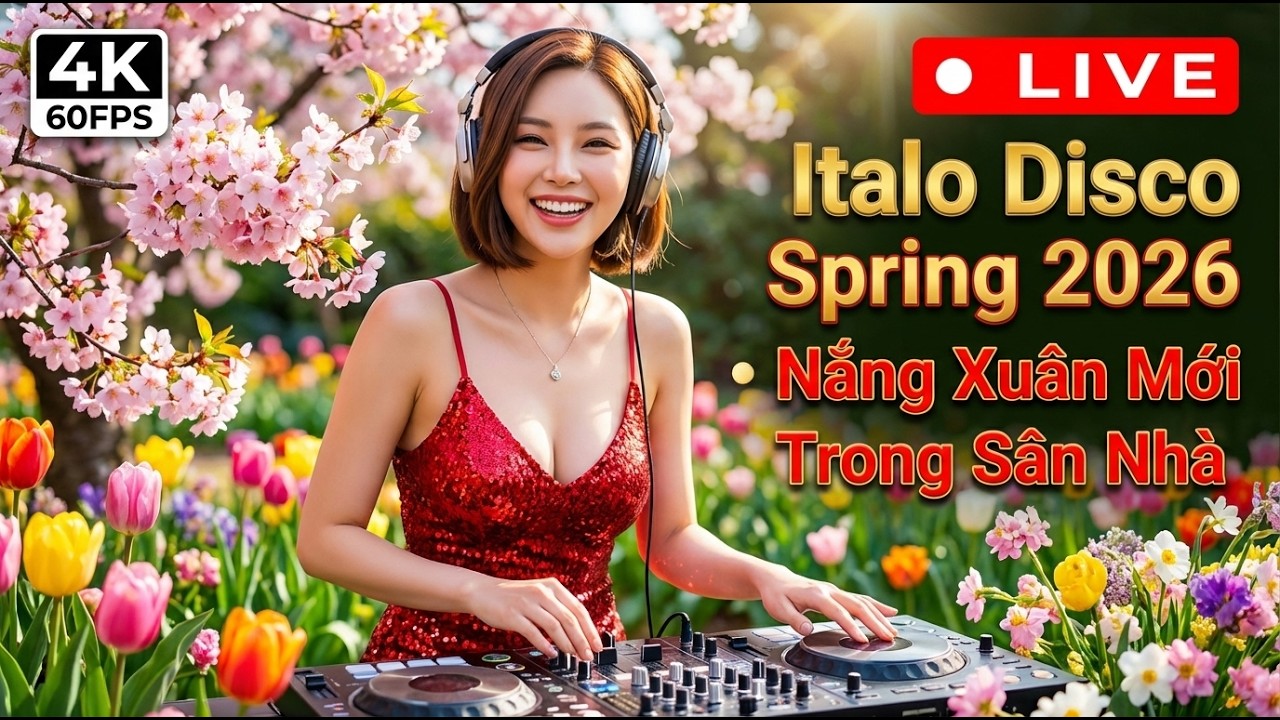 🔴 LIVE Italo Disco Spring 2026 • Nắng Xuân Mới Trong Sân Nhà | 80s Synthpop Disco Revival Love Mix