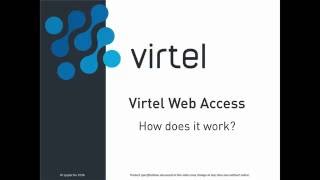 Virtel Web Access - How does it work ?