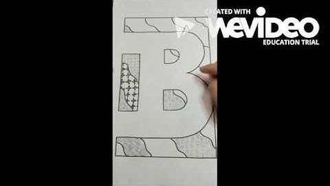 Negative Space Letter - Drawing lesson (Part 1)