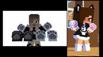 Paws dance new Rig kitte •Minecraft animation• (prisma 3D)