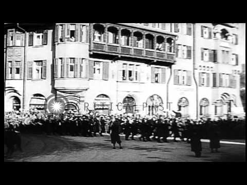 The Anschluss In 1938. German Troops Enter Kuf...Hd Stock Footage