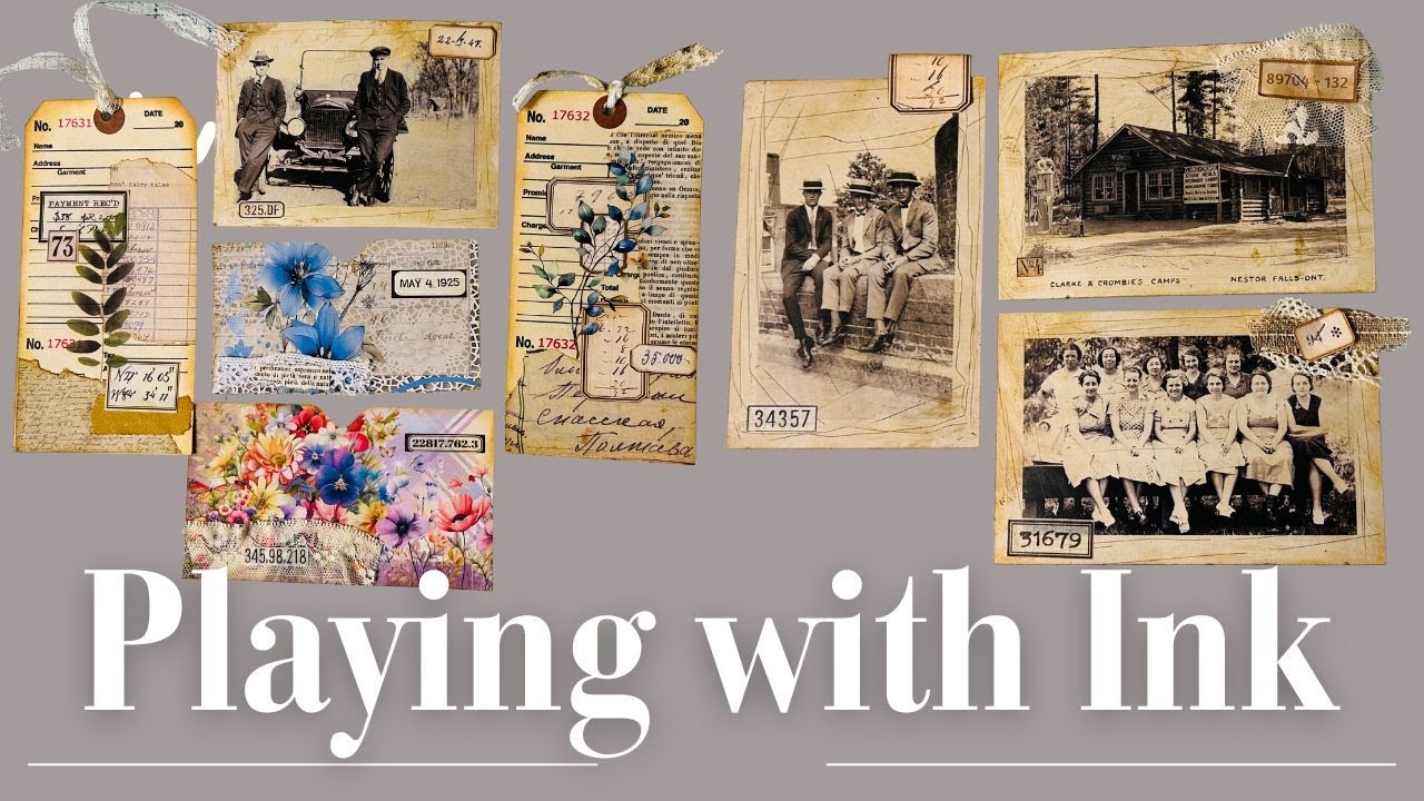 Как Тиму Хольцу придать новым кабинетным карточкам состаренный вид и как использовать обрезки мат...