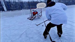 Дворовый хоккей от первого лица
