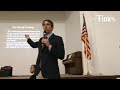 U.S. Congressman Beto O'Rourke talk mental health care of vererans during his sixth Veterans Town Ha