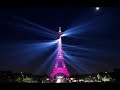 Paris Celebrates Eiffel Tower's 130th Anniversary with Purple Laser Light Show