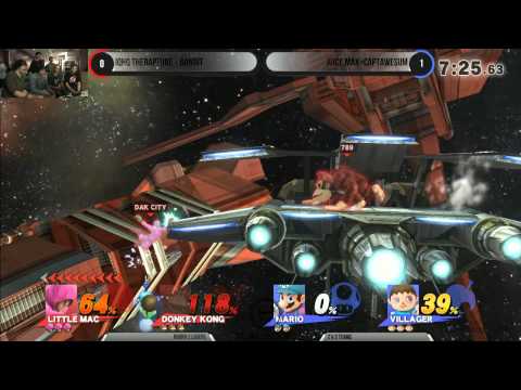 Smash Attack 7 - SSB4 Customs 2v2 - iQHQ TheRapture + Bandit vs JuiceMax + CaptainAwesum