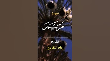 سورة مريم | اكتب كلمة طيبة تكون مأجورا عليها إن شاء الله #القرآن #quran