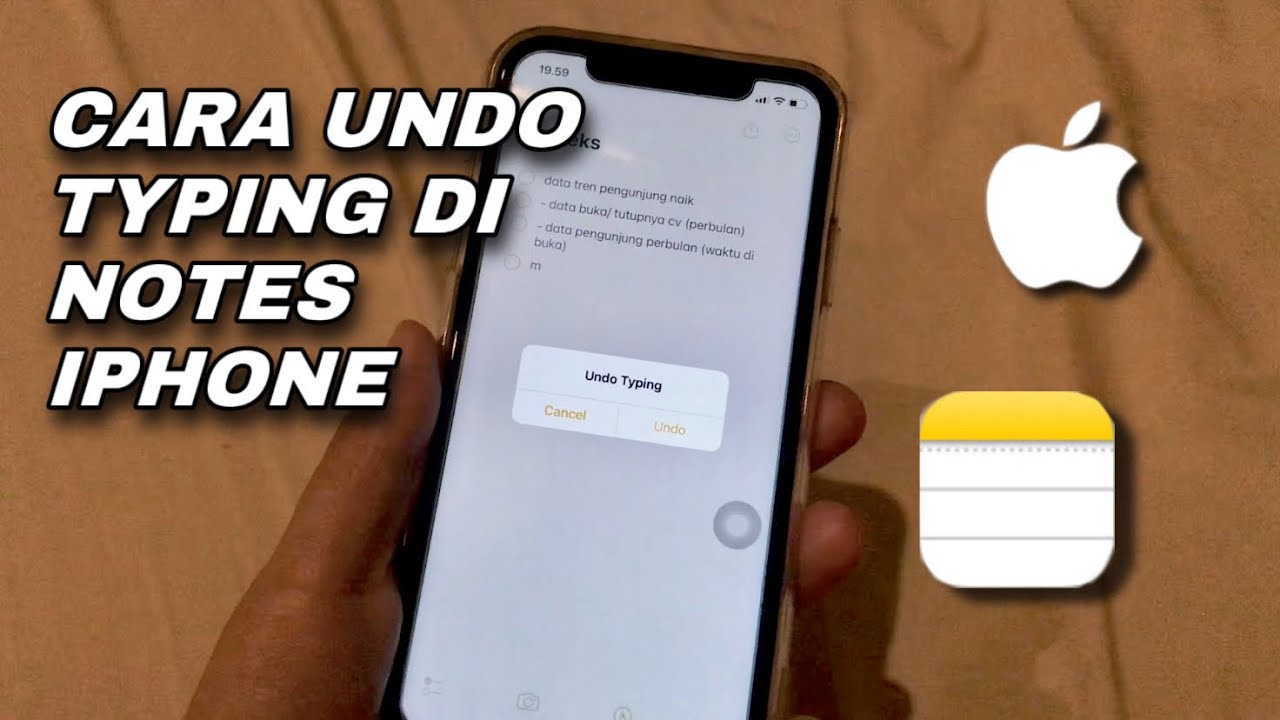 Cara Undo Typing di Notes Iphone