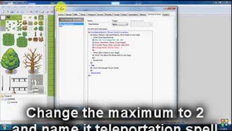 RMXP(RPG Maker XP) Tutorial - How to make a teleportation spell