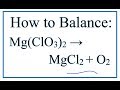 Balancing Chemical Equations Concepts